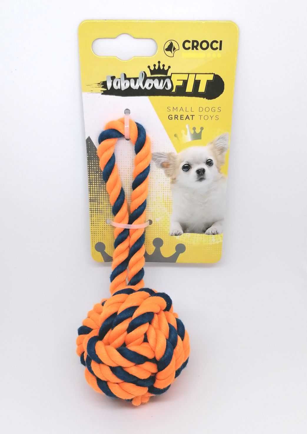 -20% CROCI Mini Ball virvelinis žaislas šuniukams 16cm